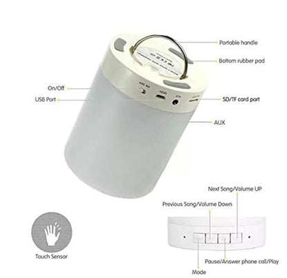 Led Touch Lamp Portable Bluetooth Speaker