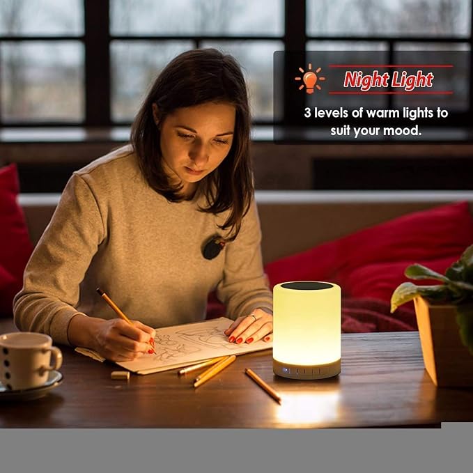 Led Touch Lamp Portable Bluetooth Speaker